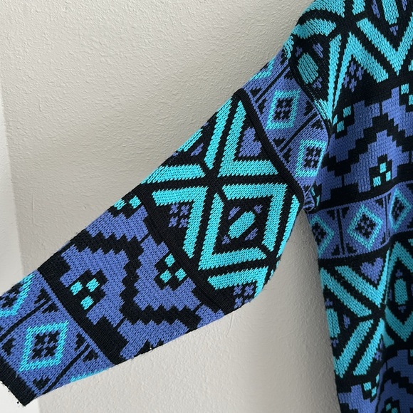 Michael Carrie geometric vintage sweater medium - Picture 3 of 5